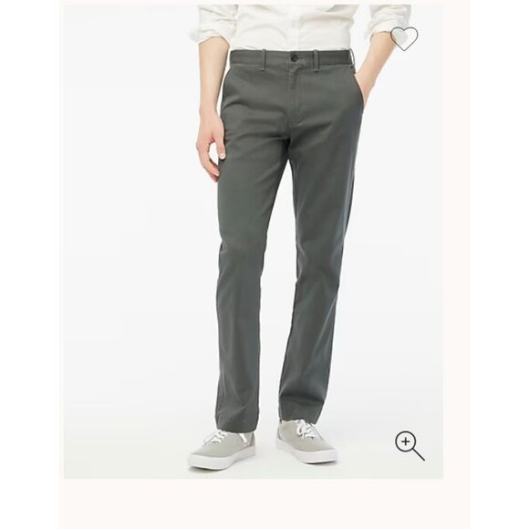J.Crew Mens $80 Straight Fit Flex Chino Pants in Tarnished Metal 29X30 H3186